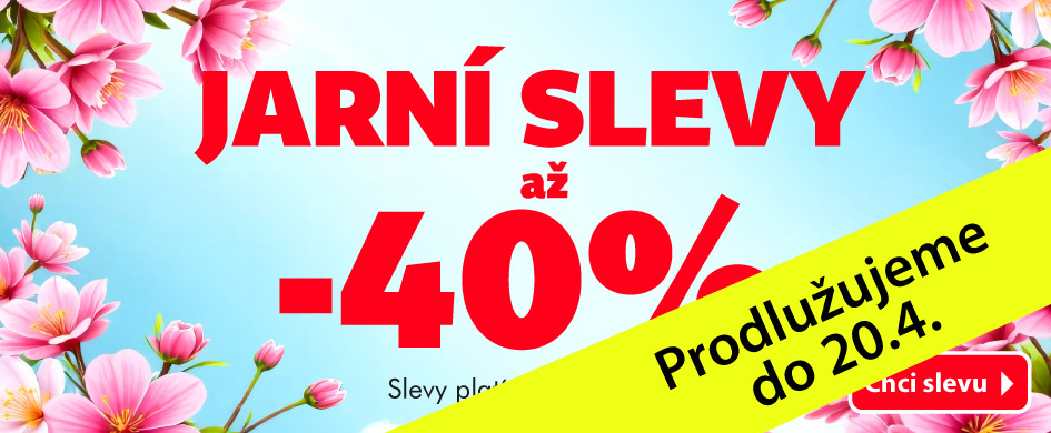 Jarní slevy prodlužujeme