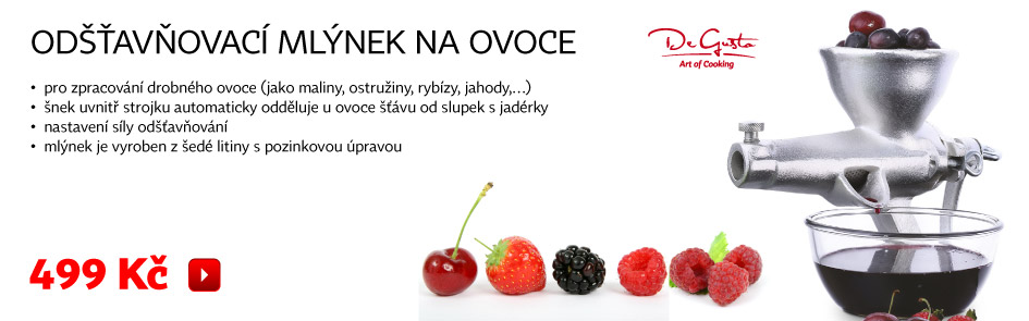 Odšťavňovací mlýnek na ovoce