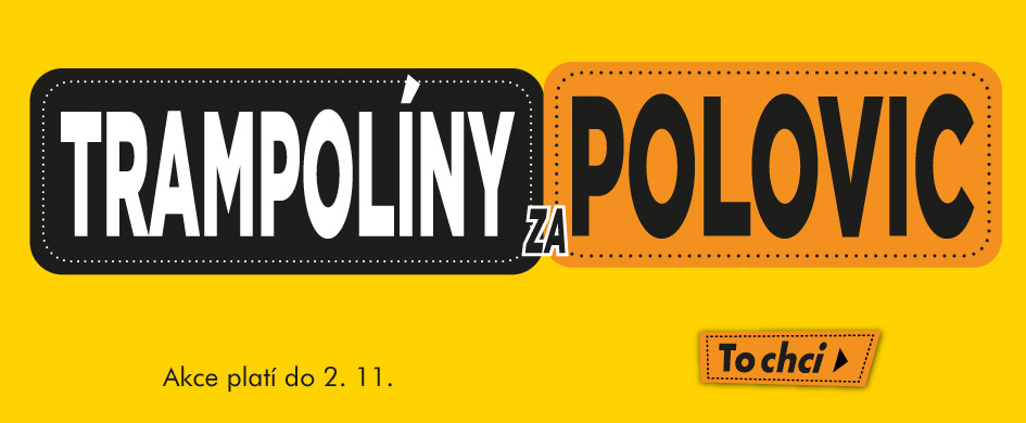 Trampolíny za polovic