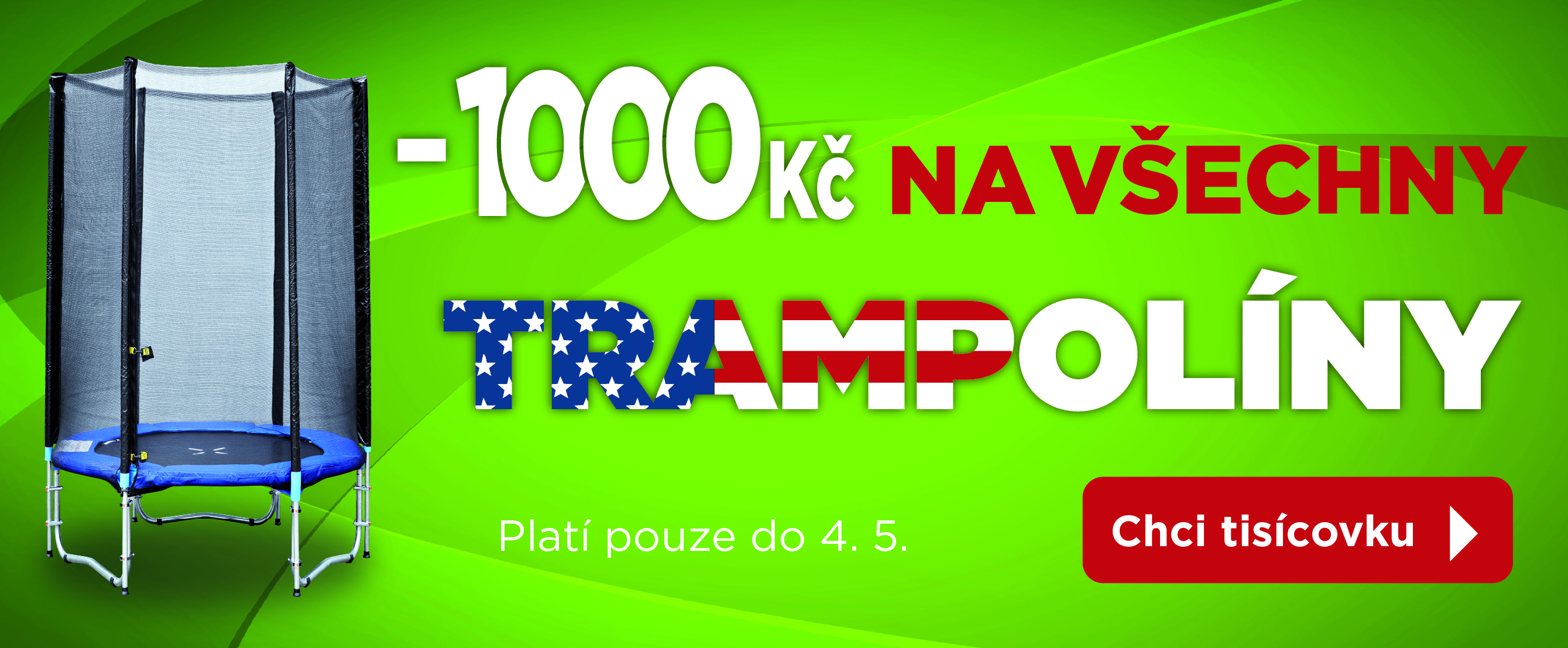Trampolíny sleva