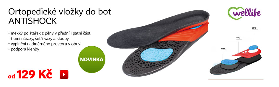 Ortopedické vložky do bot Antishock