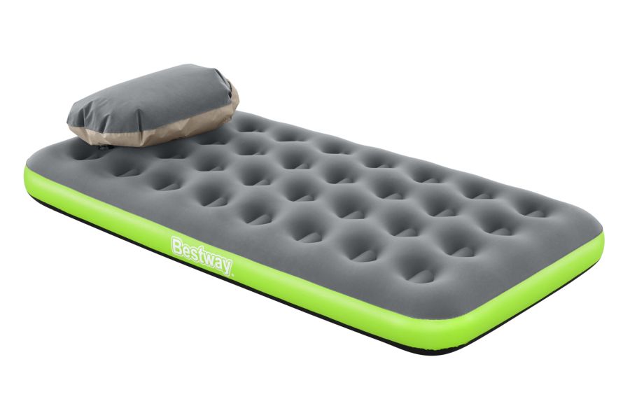 Levně Bestway Air Bed Roll Relax Twin jednolůžko zelená 99 x 188 x 22 cm 67619