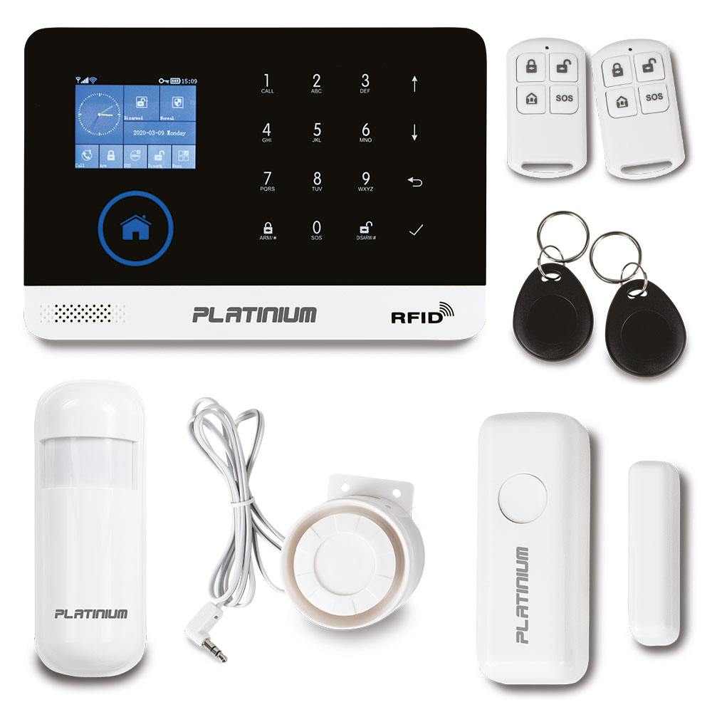 Levně Platinium Bezdrátový domovní GSM alarm s Wi-Fi PG-103