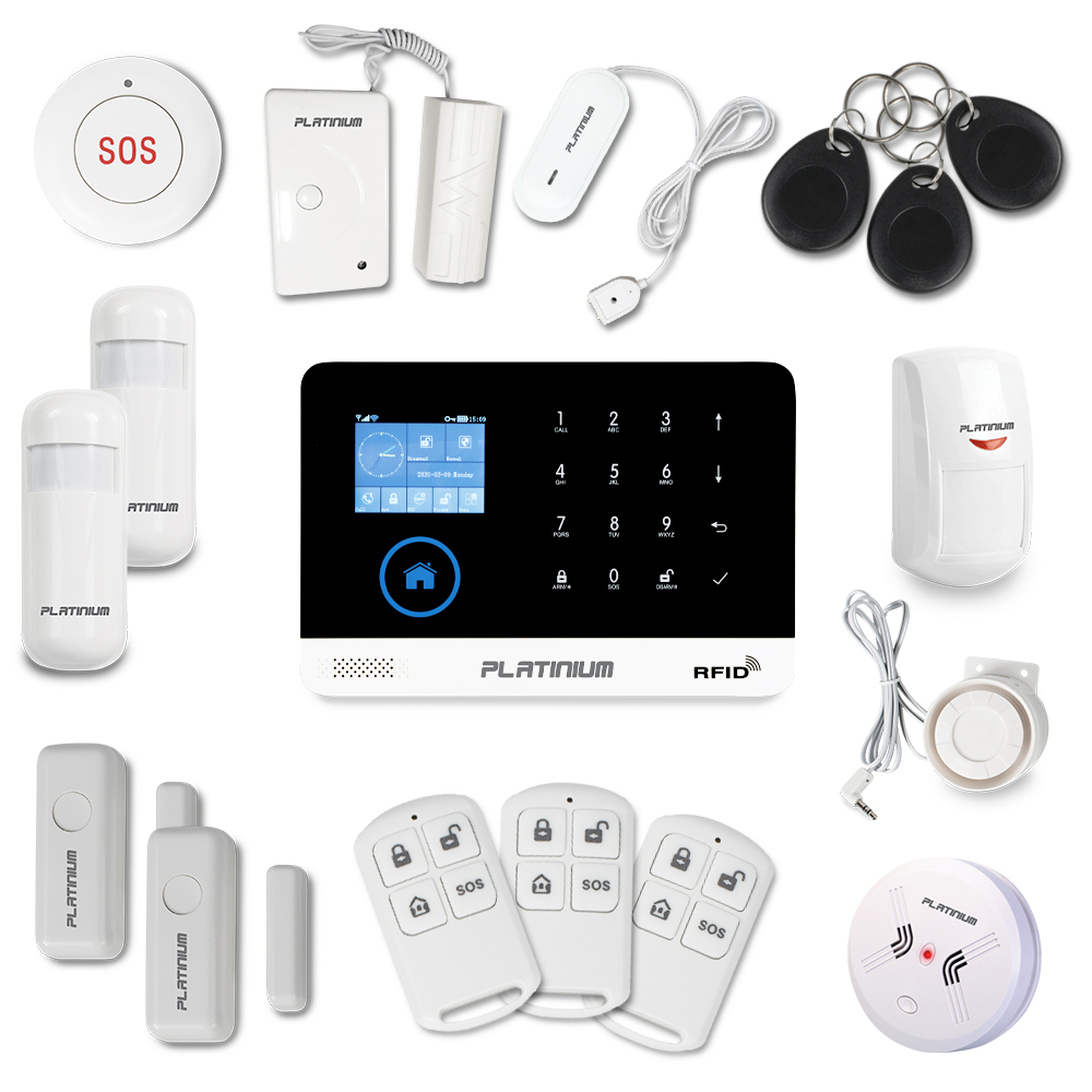 Platinium Bezdrátový domovní GSM alarm s Wi-Fi PG-103 sada MAXI