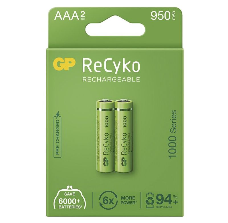 Levně GP Batteries ReCyko+ 1000 AAA 2ks 1032122100