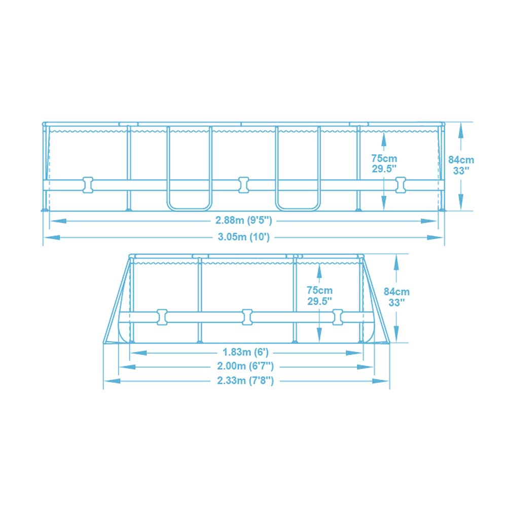 Bazén Power Steel Frame 3,05 x 2 x 0,84 m - 5614A