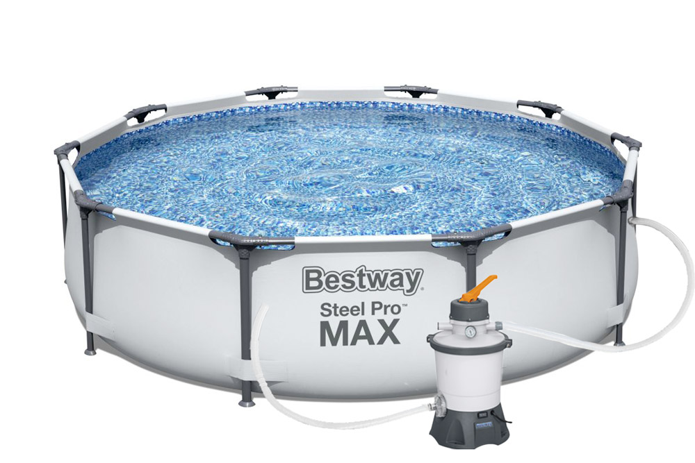Levně Bestway 56406PFS Bazén Steel Pro Max 3,05 x 0,76 m s pískovou filtrací STANDARD PLUS 3028 l/hod