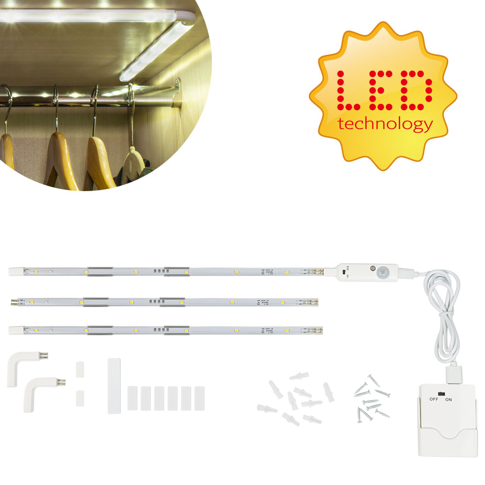 Levně Platinium Bezdrátová LED lišta s detektorem pohybu 90 cm MY-84053
