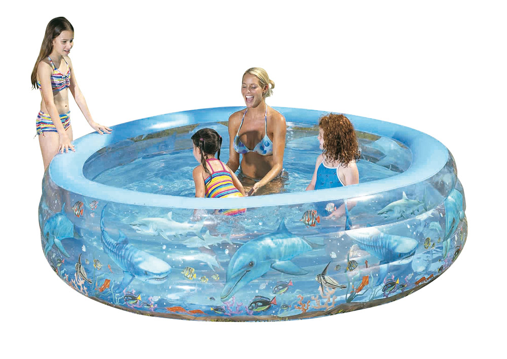 Круглый бассейн с водой. Бассейн Bestway 196. Бассейн Bestway 77"x21" Deluxe Crystal Pool, надувной. En16927 бассейн Bestway. Бассейн Бэст Вэй надувной.