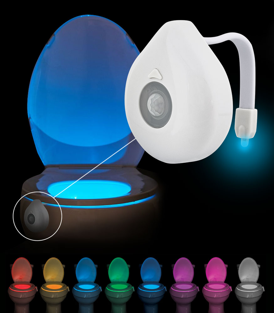 Levně Platinium 8WC LED osvětlení na WC se senzorem pohybu