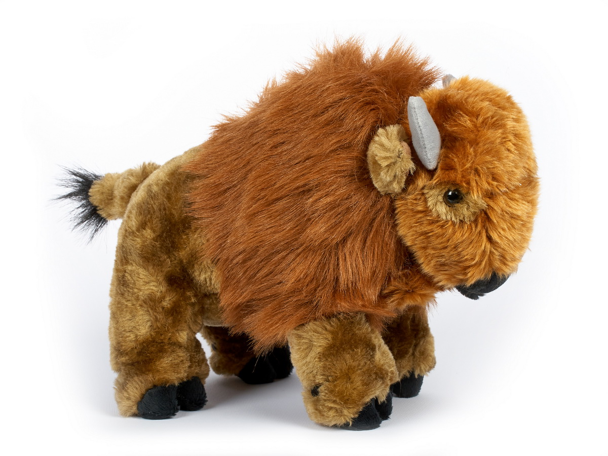 Levně Kids World Plyšový bizon stojící 21 cm