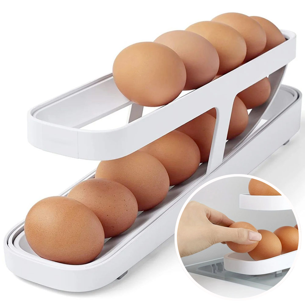 De Gusto Automatický podavač vajec EGG SLIDER 36 x 8 x 10 cm, bílá