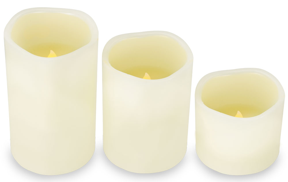 HomeLife EVS3 Elektrické voskové svíčky LED 3 ks