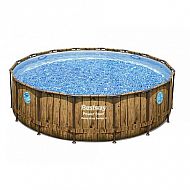 Bazén Power Steel Wood Swim Vista 488 x 122 cm