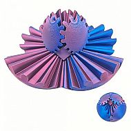 3D Gear Ball modrofialový