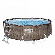 Bazén Steel Pro Max Rattan 3,66 x 1 m - 56709