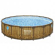 Bazén Power Steel Wood Swim Vista 549 x 122 cm