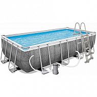 Bazén Power Steel Rattan 488 x 244 x 122 cm s příslušenstvím