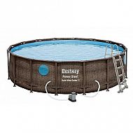 Bazén Power Steel Rattan Swim Vista 488 x 122 cm s příslušenstvím