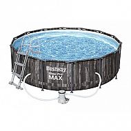 Bazén Steel Pro Max Wood 366 x 100 cm s příslušenstvím