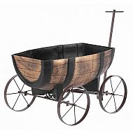 Květináč Woodeff, 41,5 x 29 x 19 cm, whiskey barel wagon