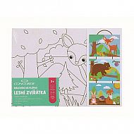 Malování na plátno - Lesní zvířátka