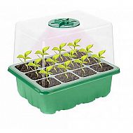 Minipařeniště s osvětlením 12 sazenic 18,5 x 15 x 14 cm set 5 ks