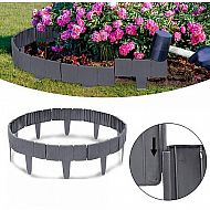 Zahradní plastový obrubník s imitací kamene 10 ks