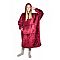 mikina televizni hoodie bordo 
