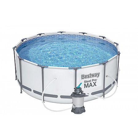 bazen steel pro max 366x122 16420pfs s piskovou filtraci 
