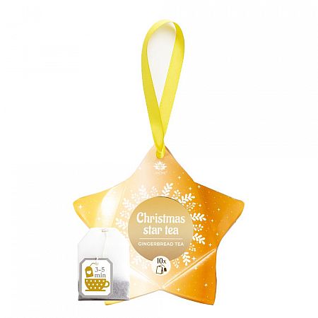 caj cerny pernikovy 10ks hvezda zlata 