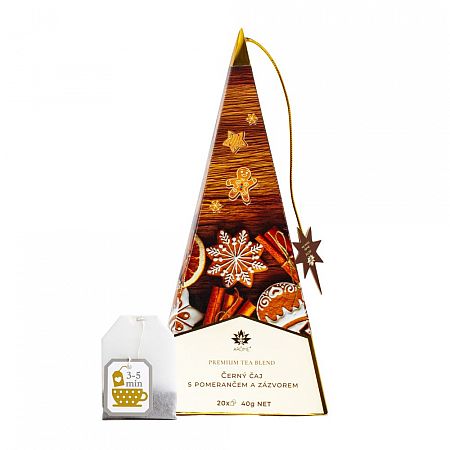 caj cerny pomeranc zazvor 20ks pyramida pernicky 