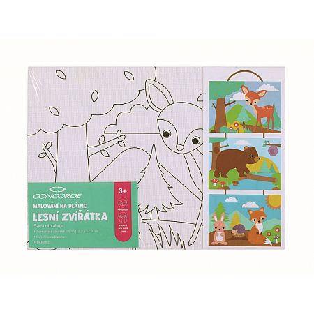 malovani na platno concorde lesni zviratka 