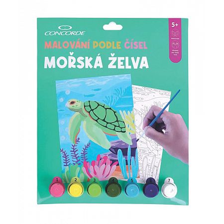 malovani podle cisel concorde morska zelva 