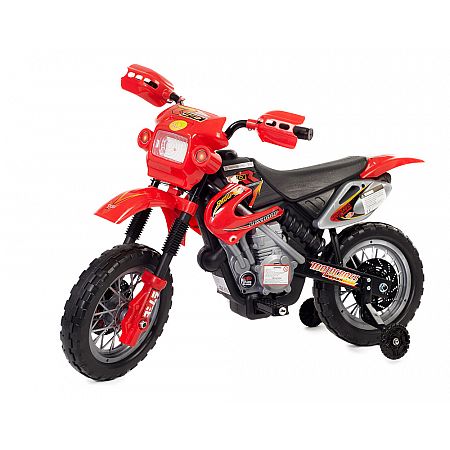 motorka enduro cervena 