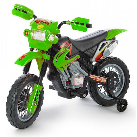 motorka enduro zelena 