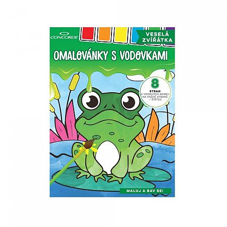 omalovanky s vodovkami concorde vesela zviratka a4 