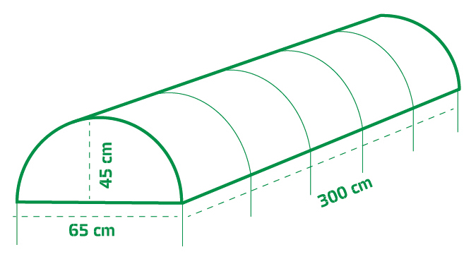 Zahradní tunel 500 x 40 x 60 cm