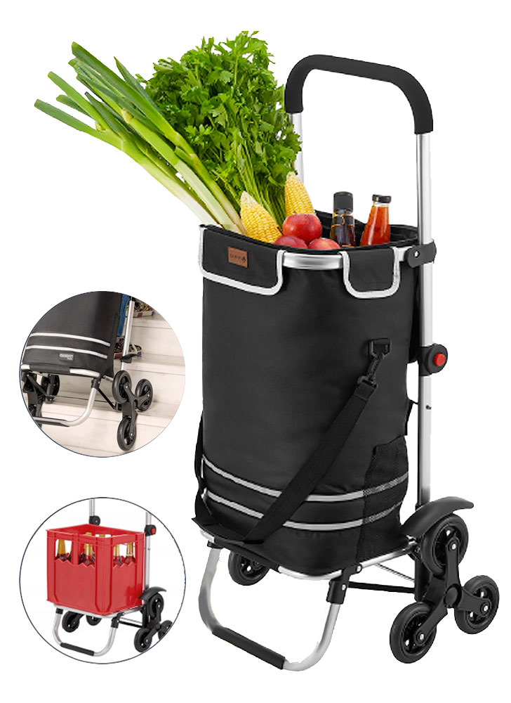 HomeLife Nákupní skládací vozík 3v1, 99 x 45 x 31 cm